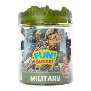 FUN BUCKET 41 Pieces Military Set Ages 3 Plus  NEW